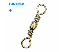 Flashmer Emerillon Baril Inox Dore Flashmer Emerillon Baril Inox Dore