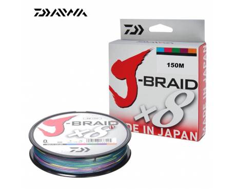 Daiwa J Braid X8 Multicolore 150m
