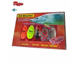 Mepps Kit Brochet 5 Cuillers