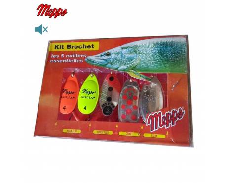Mepps Kit Brochet 5 Cuillers