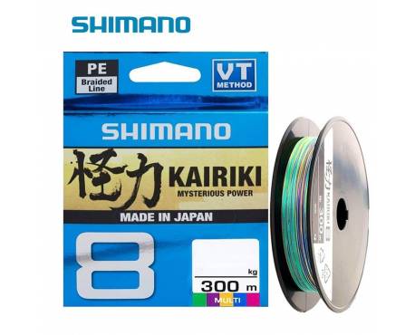 Tresse Shimano Kairiki 300m Multicouleurs