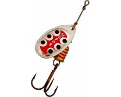 Mepps Aglia TW Argent Points Noirs et Rouges Mepps Aglia TW Argent Points Noirs et Rouges