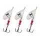 Mepps Lot de 3 cuillers Aglia Long Cast Argent