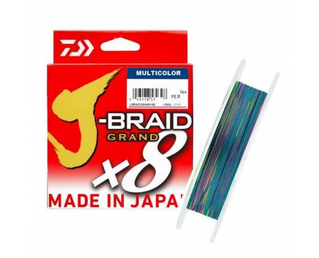 Daiwa Tresse 8 Brins J Braid Grand X8 - 300m - Multicolore