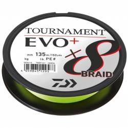 Daiwa Tournament 8 Braid Evo Chartreuse 135m