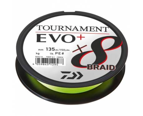 Daiwa Tournament 8 Braid Evo Chartreuse 135m