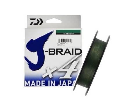 Daiwa J Braid X4 135m Dark Green