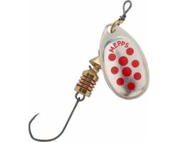 Mepps Aglia Single Hook Argent Points Rouges